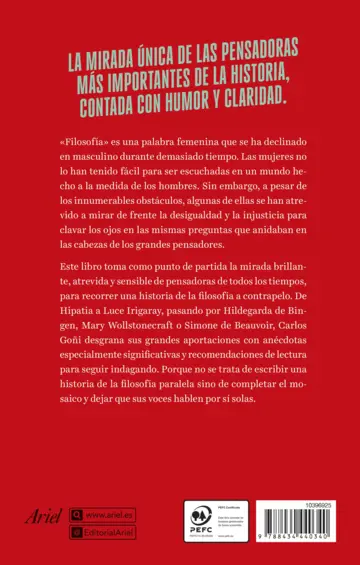 Contraportada Los ojos de las filósofas