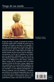 Miniatura contraportada Vengo de ese miedo