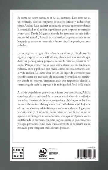 Contraportada No sé. Y otras certezas