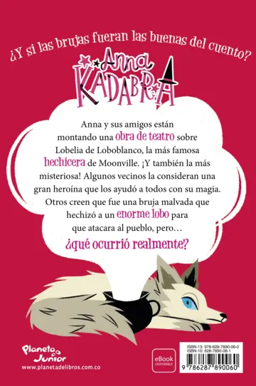 Contraportada Anna Kadabra 9. Un lobo en escena