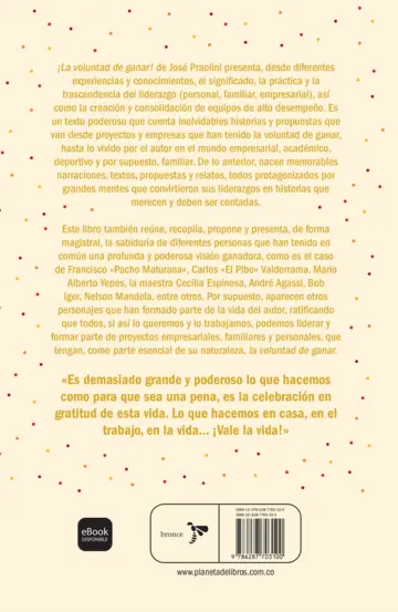 Contraportada ¡La voluntad de ganar!