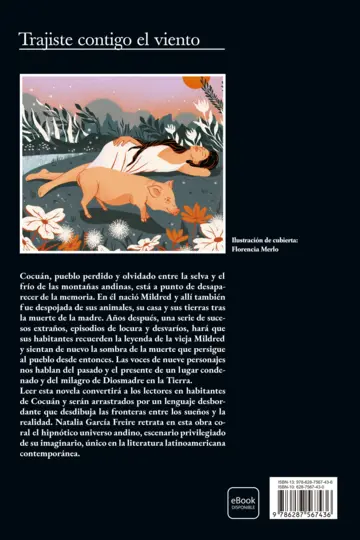 Contraportada Trajiste contigo el viento