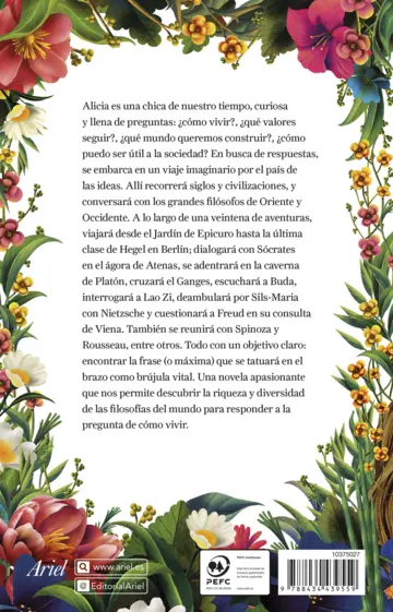 Contraportada Alicia en el país de las ideas