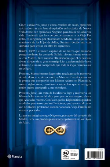 Contraportada La saga de los longevos 3. El Camino del Padre