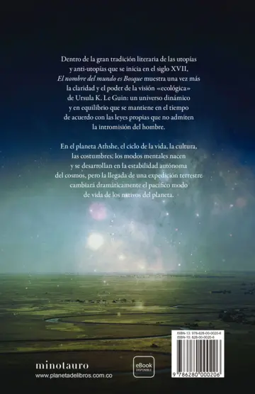 Contraportada El nombre del mundo es Bosque