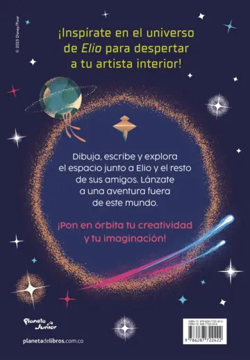 Contraportada Elio. Libro de arte y extraterrestres