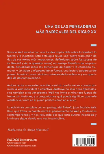 Contraportada Escribir contra la fuerza