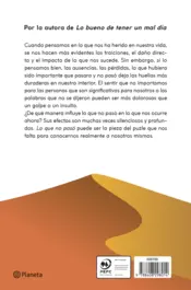 Miniatura contraportada Lo que no pasó