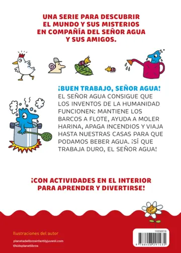 Contraportada El mundo del señor Agua 4. ¡Buen trabajo, señor Agua!