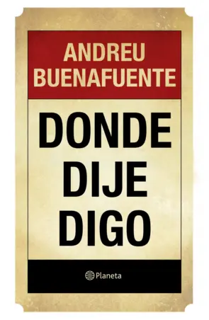 Portada Donde dije digo