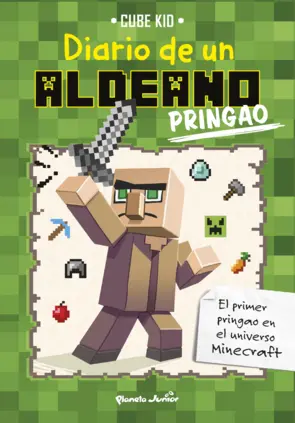 Portada Minecraft. Diario de un aldeano pringao