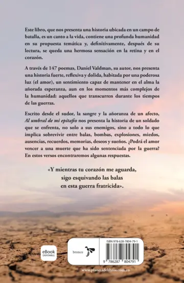 Contraportada Al umbral de mi epitafio