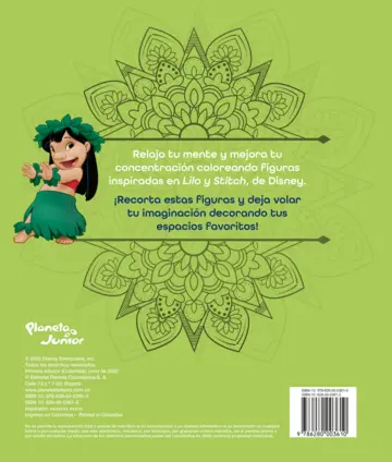 Contraportada Figuras infinitas. Stitch