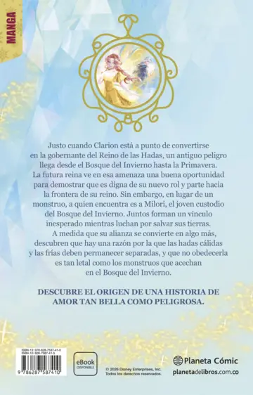 Contraportada Alas de estrella. Manga
