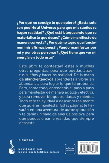 Contraportada Si lo quieres, manifiéstalo