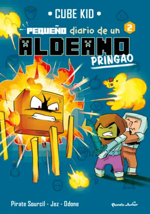 Portada Minecraft. Pequeño diario de un aldeano pringao 2