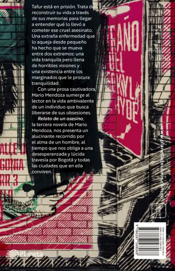 Contraportada Relato de un asesino