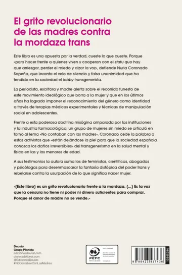 Contraportada No contaban con las madres