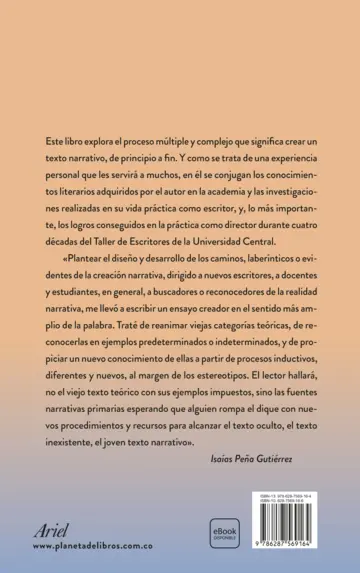 Contraportada El universo de la creación literaria