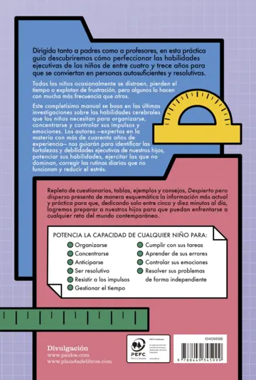 Contraportada Despierto pero disperso