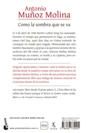 Miniatura contraportada Como la sombra que se va