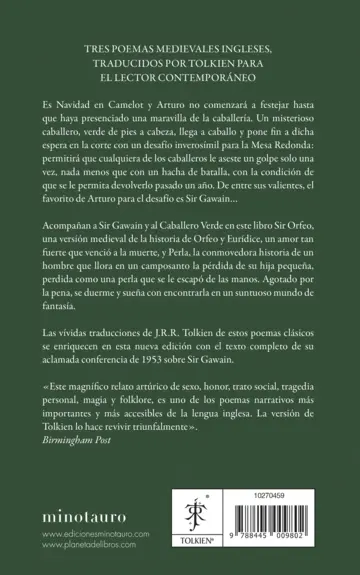 Contraportada Sir Gawain
