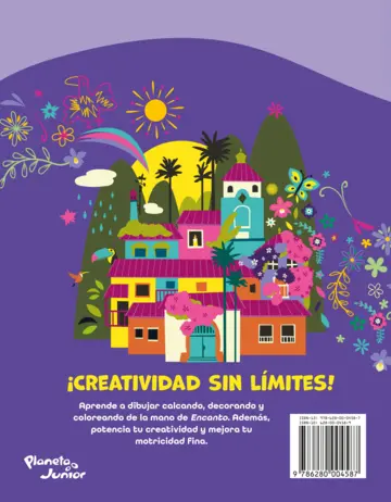 Contraportada Calca y colorea. Encanto