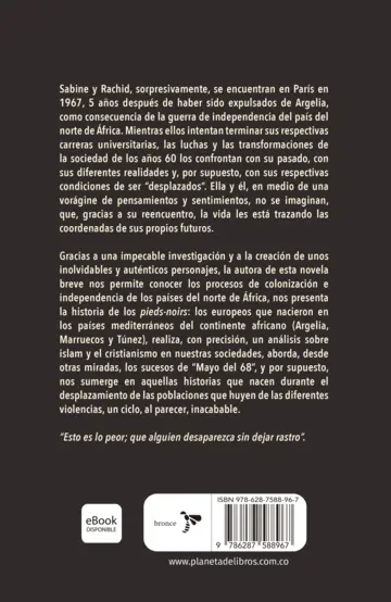 Contraportada Pieds Noirs