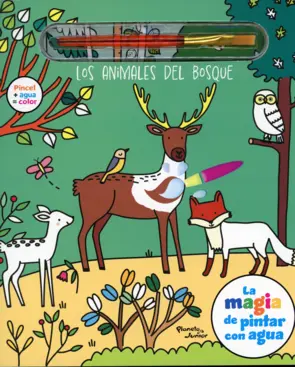 Portada La magia de pintar con agua. Animales del bosque