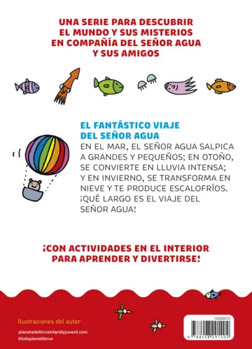 Contraportada El mundo del señor Agua 1. El fantástico viaje del señor Agua