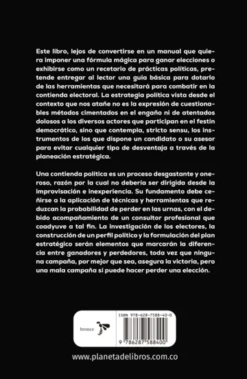 Contraportada El secreto de la victoria electoral