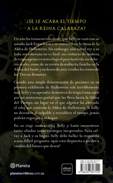 Contraportada La hora de la reina de Halloween