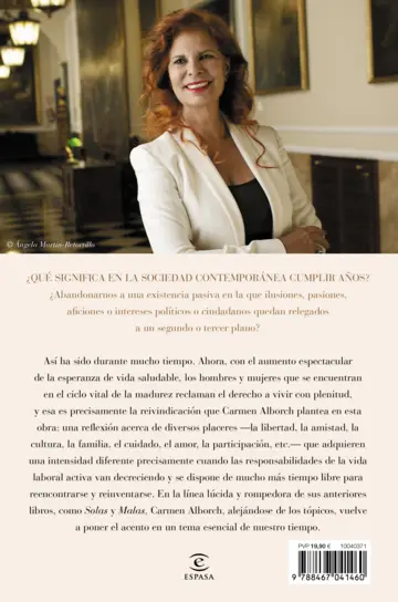 Contraportada Los placeres de la edad