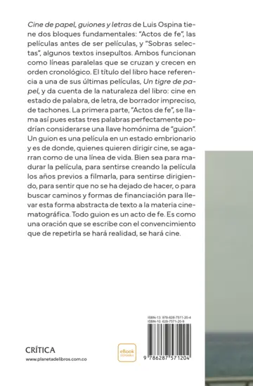 Contraportada Un cine de papel