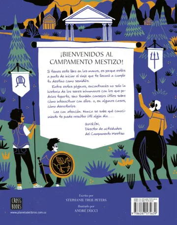 Contraportada Percy Jackson y los dioses del Olimpo: Una guía sobre dioses y monstruos