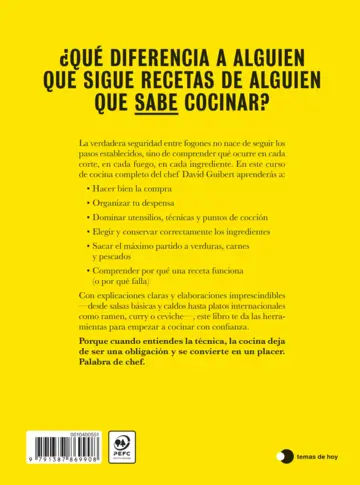 Contraportada Un chef en tu cocina