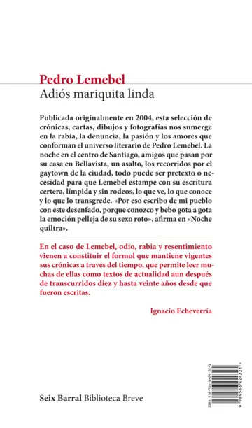 Contraportada Adiós mariquita linda
