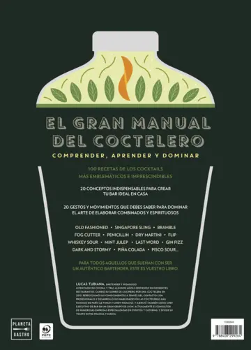 Contraportada El gran manual del coctelero