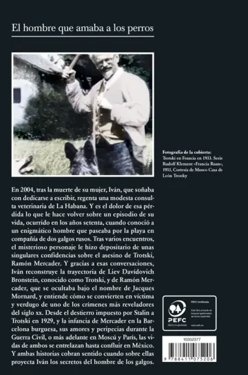 Contraportada El hombre que amaba a los perros (Edición 15 aniversario)