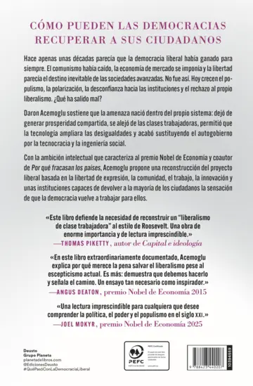 Contraportada ¿Qué pasó con la democracia liberal?