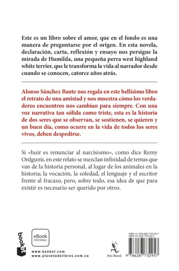 Contraportada La mirada de Humilda